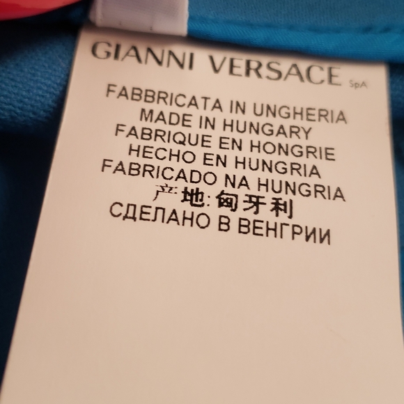 Versace Collection Blue Pencil Skirt SZ 40 - Picture 5 of 6